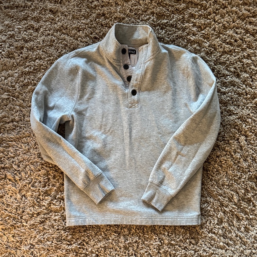J. Crew Men's Gray Crewneck Sweater